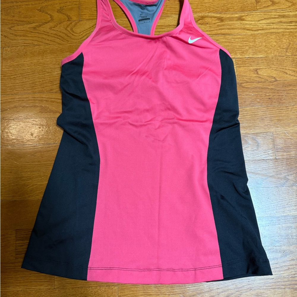 Nike Fuchsia and Black Tank Top